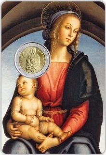 2 € commémorative 2023 Saint-Marin Perugino coincard