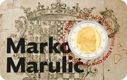 2 euro commémorative Croatie 2024 pour le 500e anniversaire de la mort de Marko Marulic coincard UNC