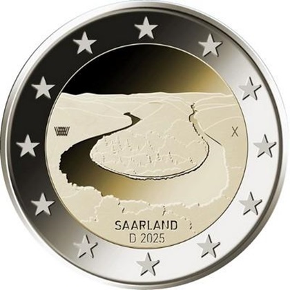 2 euro commémorative 2025 Allemagne, Saarland