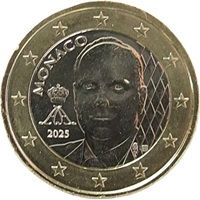 1 euro Monaco 2025